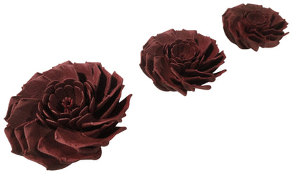 Open Rose Flower Bud - Decorative Tabletop Accent Accessory Floral Piece