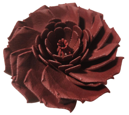 Open Rose Flower Bud - Decorative Tabletop Accent Accessory Floral Piece