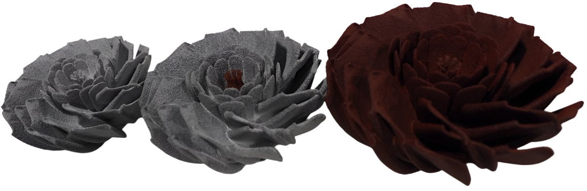 Open Rose Flower Bud - Decorative Tabletop Accent Accessory Floral Piece